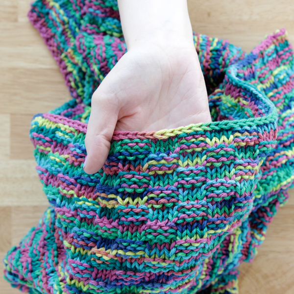 Simple Basketweave Baby Blanket