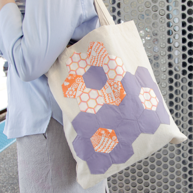 Quilted Flower Tote & English Paper Piecing
