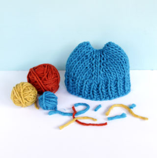 Volcano Hat by Heidi Gustad - get the free, beginner-friendly knitting pattern, as seen on The Knit Show with Vickie Howell!