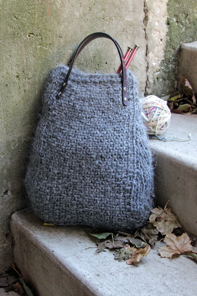 Lopi Tote Free Knitting Pattern Hands Occupied